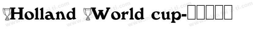 Holland World cup字体转换